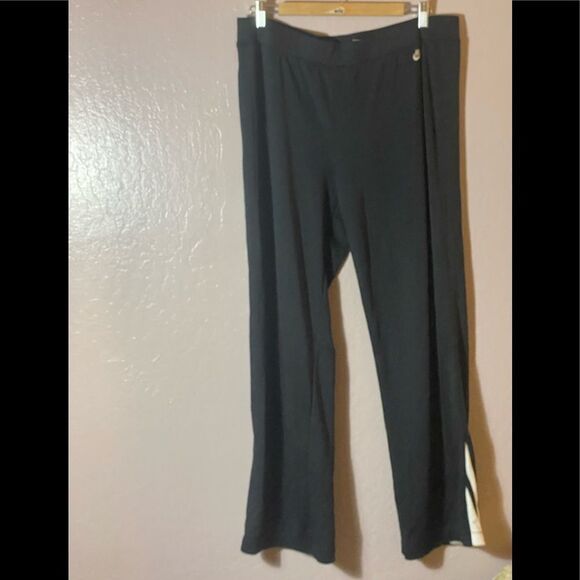 Nike Women’s Side Logo Full Length Wide Black Sz XL - Picture 1 of 4
